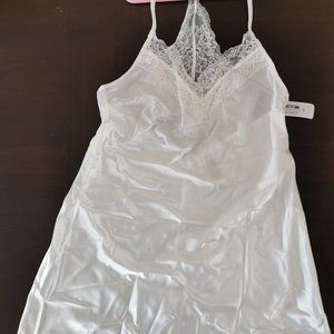 Brand new La Sensa white lacy lingerie slip S